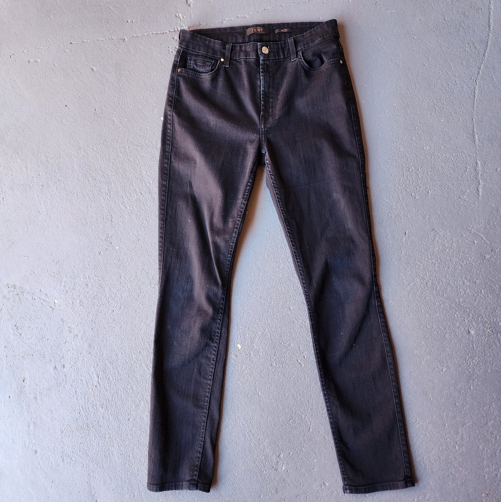 NEW JEN7 By 7FAMK Black Stretchy Pull On Comfort Skinny Jeans Sz. 6